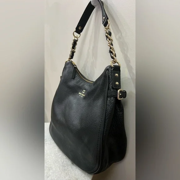 KATE SPADE PINE STREET FINLEY HOBO PEBBLED LEATHER BAG ♠️❤️‍🔥 NWOT - Picture 4 of 12